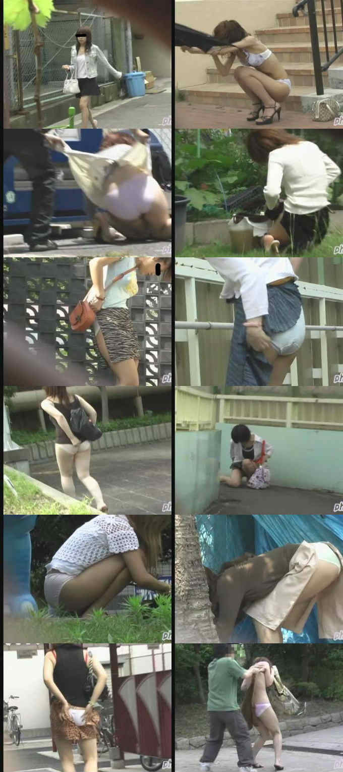 スカート切り裂き奪取2 街角パンツ丸出し娘