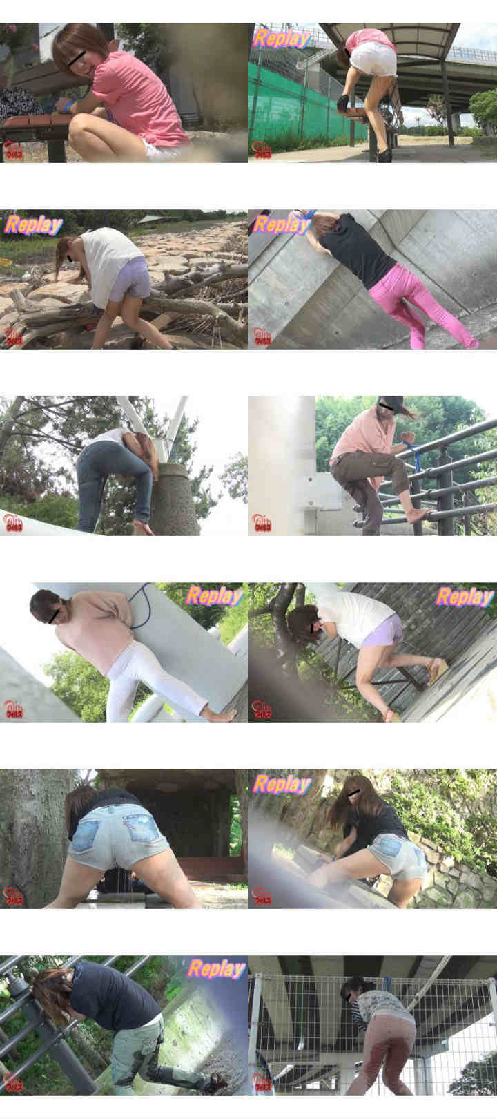 トイレ限界我慢女かっさらい 放置観察おもらし