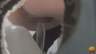 覗き穴から見た大放屁大量小便