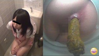 社内隠撮 OL大便記録３　 新入社員入り 給湯室横トイレで気まずい排泄