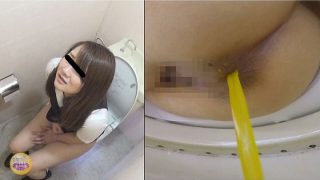 社内隠撮 OL放屁下痢便記録② 給湯室横トイレで気まずい放屁排泄