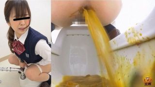 ピーピング雑居ビルトイレ お腹イタイ女子校生のゆるうんち 2