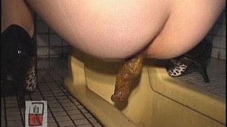 素人投稿 自画撮りシリーズ017 排泄トイレFILE3