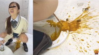 隠撮 お腹イタイ女子校生のトイレ待たされ下痢うんち2